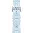 Bracelet Apple Watch Hermès Simple Tour 42&nbsp;mm Boucle Déployante Kilim, bleu acier