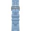 Series 11 case & Band Apple Watch Hermès Double Tour 42 mm Attelage, bleu pastel