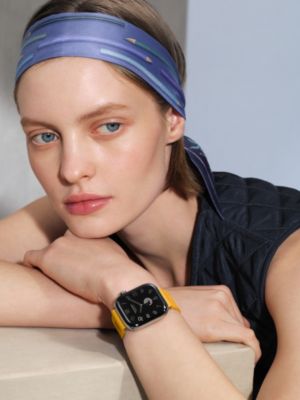 Band Apple Watch Hermès Single Tour 42&nbsp;mm Deployment Buckle Kilim, View: Worn, worn, view 2 of 4