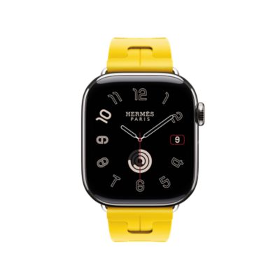 1564 Apple Watch エルメス　イエロー　黄色　HERMES レザー 1564 Apple Watch エルメス イエロー 黄色 HERMES レザー - 時計