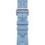 Correa Apple Watch Hermès Single Tour 46&nbsp;mm Hebilla desplegable Kilim, bleu pastel