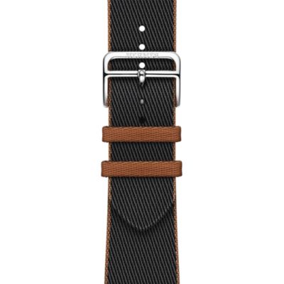 Band Apple Watch Hermès Single Tour 45 mm Twill Jump | Hermès 