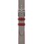 Band Apple Watch Hermès Single Tour 42&nbsp;mm, gris Meyer/rouge grenat