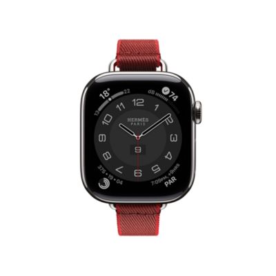 【HERMES】Apple Watch/Twill Jump Attelage Single Tour/42ｍｍ 0002911JRV_front_4
