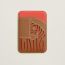 "Zebra" MagSafe Card holder, orange field/gold, no stock