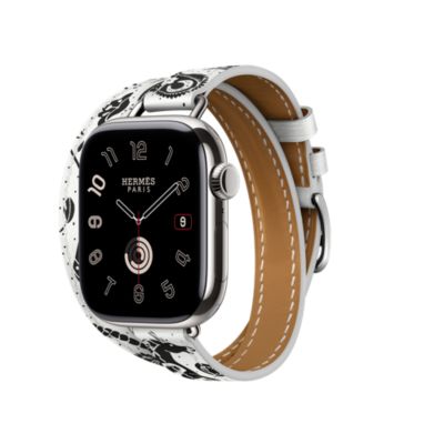 2062 Apple Watch エルメス　ホワイト　二重　HERMES レザー 2062 Apple Watch エルメス ホワイト 二重 HERMES レザー 1422 Apple