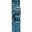 Band Apple Watch Hermès Double Tour 42 mm Attelage Animaux Bandana, bleu du Nord