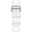 Band Apple Watch Hermès Single Tour 49&nbsp;mm Scub'H Diving, blanc