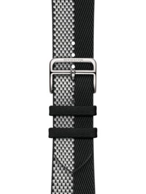Band Apple Watch Hermès Single Tour 42&nbsp;mm Toile H Double Jeu