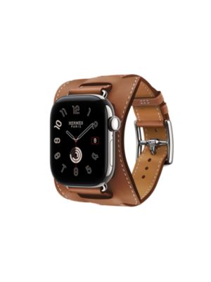 Band Apple Watch Hermès Single Tour 42&nbsp;mm En Selle, View: front, front, view 3 of 4