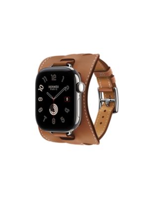 Band Apple Watch Hermès Single Tour 42&nbsp;mm Attelage En Selle, View: front, front, view 3 of 4