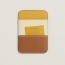 "Saut Hermès" MagSafe Card Holder, gold/nata/sun/chaï