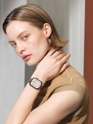 Series&nbsp;12 case & Band Apple Watch Hermès Single Tour 42&nbsp;mm Attelage, View: Worn, worn, view 2 of 3