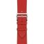 Series 11 case & Band Apple Watch Hermès Double Tour 42 mm Attelage, rouge radieux
