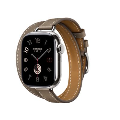 Apple Watch Hermès ドゥブルトゥール 《アトラージュ》 42&nbsp;mm, イメージ: 正面から見たイメージ, front, ビュー3の4