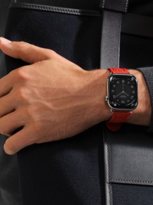 Band Apple Watch Hermès Single Tour 46&nbsp;mm Neo Tricot, View: Worn, worn, view 2 of 4