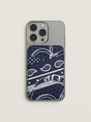 "Bandana Eperon d'Or" MagSafe card holder, View: above, above, view 2 of 4