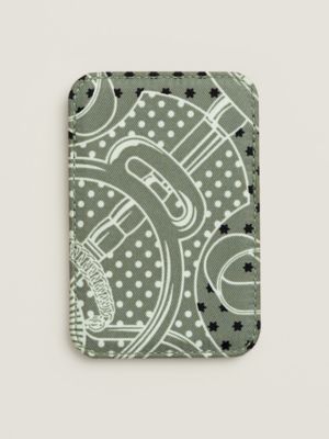 "Bandana Eperon d'Or" MagSafe card holder, View: Back, back, view 4 of 4