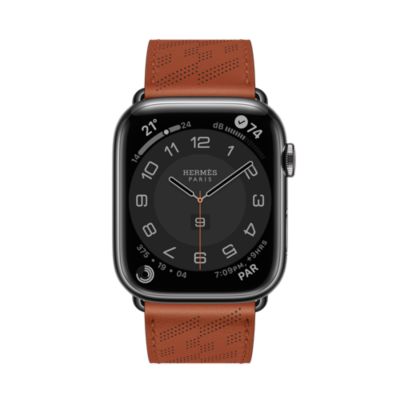 Band Apple Watch Hermès Single Tour 45 mm H Diagonal | Hermès 