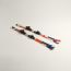 Off Piste pair of alpine skis, naturel/rouge/bleu/vert