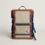 Off Piste ski backpack, fauve/bleu saphir/ficelle