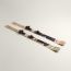 Off Piste pair of all mountain skis, naturel/rouge/bleu/vert