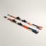 Off Piste pair of all mountain skis, naturel/rouge/bleu/vert