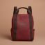 Groom backpack, rouge H/chocolat