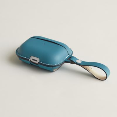 HERMES AirPods Pro ケース ライトブルー エルメスairpods pro2ケースブランドシンプル高品質エアーポッズ