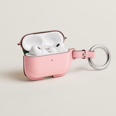 HERMESピンク レザー ケース HERMES - エルメス ストラップ アイポッドケース用 レザーストラップ