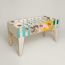 Foosball table, nata/vert d'eau/gold/jaune de Naples/rose sakura/bleu atoll/vert bambou