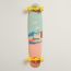 Long skateboard, jaune