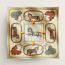Grand Apparat forever scarf 90, crème/gold/multicolore