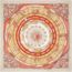 Astrologie scarf 90, mastic/corail/blanc