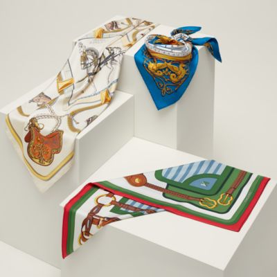 Hermès VIP 2023 Special Edition Double Sided 16 carrés Silk Scarf