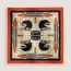 Tatersale forever scarf 90, vermillon/noir/blanc