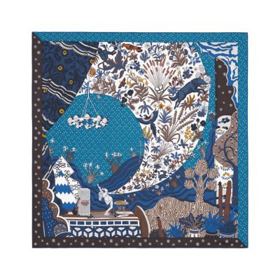 Shop HERMES 2022-23FW H Perle Scarf 90 Ring (H603292S 01