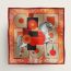 Cavalier en Formes scarf 90, camel/orange/brique, no stock