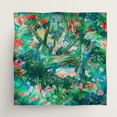 カレ 90 《ラ・ヴァレ・ドゥ・クリスタル》 | Hermès - エルメス-公式  