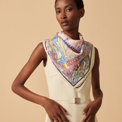 レディス, スカーフ、ショール＆マフラー, スカーフ＆シルク  