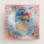 Hermès Flagship scarf 90, rose bonbon/bleu/multicolore, no stock