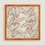 Les Chevaux Dechaines scarf 90, crème/orange cuit/brun