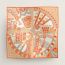 Haute Parure scarf 90, orange/beige/blanc, no stock