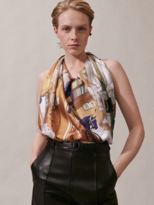 Mystere au 24 scarf 90, View: Worn, worn, view 2 of 3