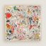 Emile et Une Nuit scarf 90, ivoire/orange/multicolore