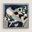 18-3-7 scarf 90, marine/gris/vert
