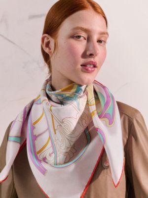 La Ligne Coup de Fouet scarf 90, View: Worn, worn, view 2 of 3