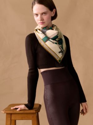 A Toute Allure scarf 90, View: Worn, worn, view 2 of 3