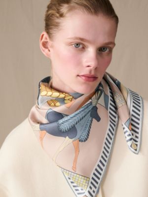 A Toute Allure scarf 90, View: Worn, worn, view 2 of 3