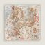 Academia Hippica scarf 90, blanc/rose poudre/beige